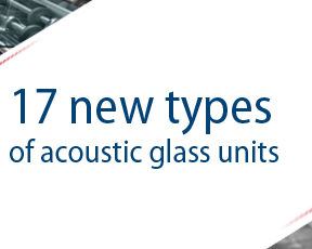 New types of acoustic glass units