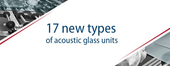 New types of acoustic glass units